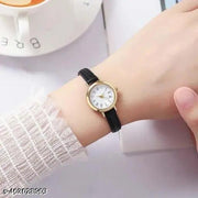 New Classy trending Best Selling Black Gold analog watch for girls and women pack of 2