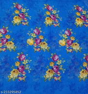 Women's Floral Printed Saree Combo Pack with Unstitched Blouse Piece ( Pack Of 2 )