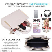 GRAADA Synthetic Leather Casual Design Shoulder Crossbody Handbag For Women