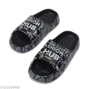 Boys Attractive New Comfort Black Slides, daily wear, Outdoor-indoor, slippers for boys,