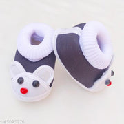 Tarun Child Care Baby Booties Baby Shoes for Any Occasions, Festive-0 to 10 Months Unisex-Multicolor ( Pack of 3)