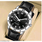 Yolako Black Round  Copper Romen Leather Analog Boy and Men Watch
