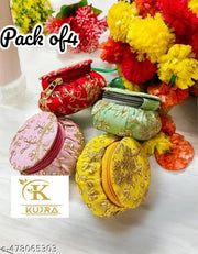 Kujra embroidery potli Bangal  pack of 4