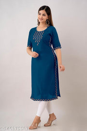 Zeenat Libaas Long Embroidered Kurti for Women's and Girls Party Wear