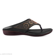 HUNYZA New looking woman and Girls Fashion Stylish Unique design brown ladies women sandal Casual Daily wear for comfortable ladies and salippre