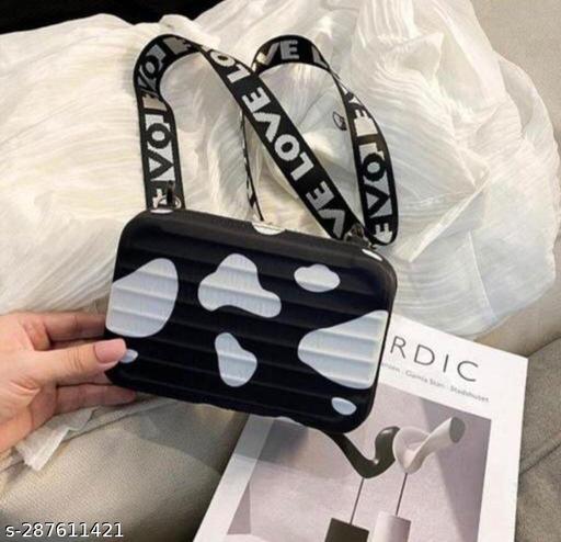 Box Sling bag for girls | Mini suitcase sling bag for women
