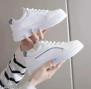 LOVINA, Women's Synthetic , White Casual Sneakers Shoes