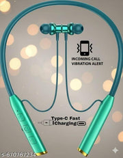 Bt Romeo Neckband Hd Sound & Bass With incoming call Vibration 48hr Playtime  Noiise   C Bluetooth  ( In the Ear)