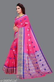 Bright and eye-catching checked pattern , Soft & Lightweight Fabric – Comfortable for long hours , Pallu with Tassels – Adds a stylish traditional touch, Traditional Weave Pattern – Perfect ethnic appeal , Easy to Drape – Suitable for all