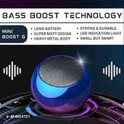 Bluetooth Mini Smart Speaker,4D Stereo HQ Sound ,Shiney Metal ,Small But Very Loud Multi color Mini Booost 4 Speaker