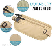 NA-Hidden Waist Bag | Secure Travel Money Belt | Undercover Hidden RFID Blocking Wallet | Anti Theft Passport Wallets for Men & Women | Waist Pouch Purse | Travel Accessories waterproof(Pack of 1)