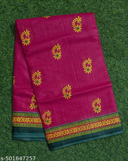Pure Cotton Printed Nauvari Saree