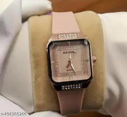 ZT FABULOUS RUBBER PEECH COLOUR FASHION WATCH