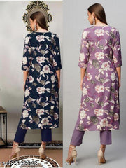 Polyster/Crepe fabric-Drishya Kurtis