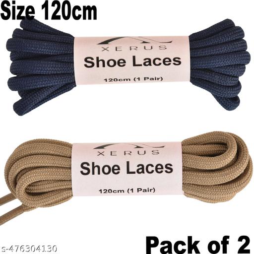Shoe Lace Round Navy Blue Khaki 120cm 2pair for Flat sneakers canvas boot sport hiking shoes