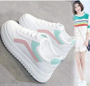Wogdan girls white Stylish Look Casual Sneakers Shoes Womens And Girls