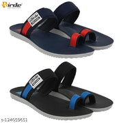 BIRDE BRD-731-BRD-732 Grey Mesh Flip Flops For Men-Combo Pack of 2