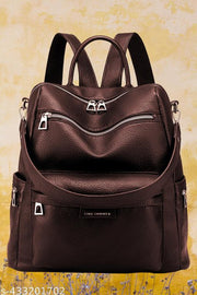 MomsyStore Girls Leather Backpacks for College And Office