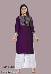 Rayon Embroidery Kurtis