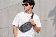 west bag for men fanny pack for women polyseter waist bag crossbody waist bag grey waist bag lightweight waist pouch unisex waist bag