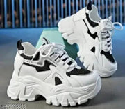 Stylish BLack Casual Sneakers Shoes For Girls