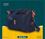 Crossbody Polyster Messenger Sling Bags For Men's & Women's || Office College & Travel Using One Side Sling Bags (Navy Blue)