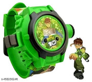 Green Plastic Ben 10 Projection 24 Character Watch