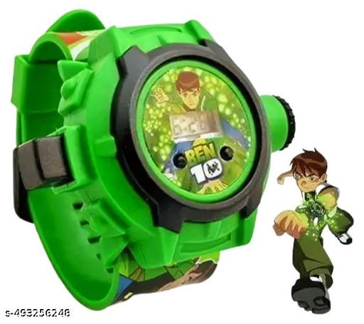 Green Plastic Ben 10 Projection 24 Character Watch