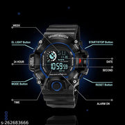 Royal look Digital Watch Shockproof Multi-Functional Automatic Black Color Strap Waterproof Digital Sports Watch for Men's Kids Watch for Boys Watch for Men Pack of 1 Watch Water Resistance Digital Watch