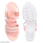 Evoria Affordable Heels sandals for women stylish latest design for women and girls New Trendy Latest wesges Sandle for womens Casual Partywear and nightparty & Saturday night sandle comfortable for all day wear Ladies pink sandals,work sandal for women