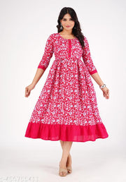 Printed Gaither Anarkali Kurti