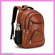 Stylish Tan Leather Backpack For School Office And College || Backpack For Mens || Backpack For Boys || Backpack For Unisex || Tan Faux Leather Backpack for Men & Women