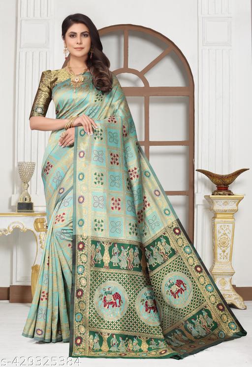 cotton silk jacquard with blouse