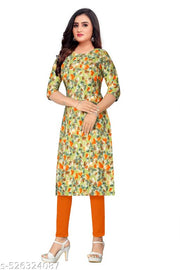 SIYARAM CREATION Women's Crepe Printed Straight Kurta