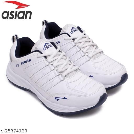 ASIAN Men's COSCO White Sports Running Walking & Gym LIghtWeight Stylish Shoes for Boys & Men