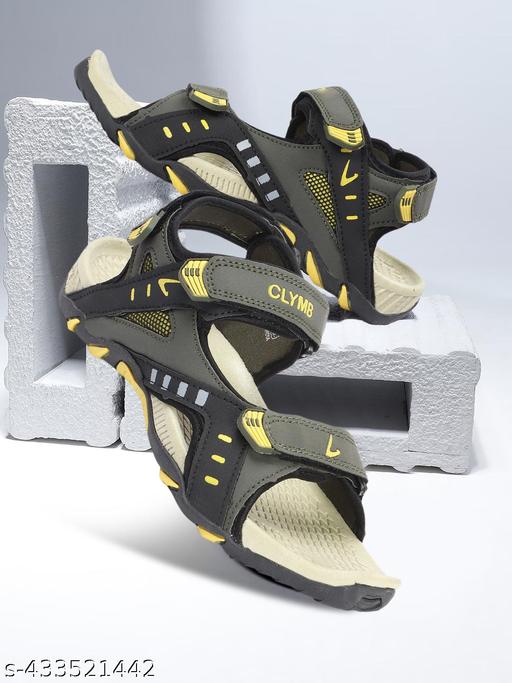 CLYMB Men's Phylon Sandals with Adjustable Back Strap Ultra Soft & Flexibility Anti Skid Comfortable Waterproof Daily Mules Sports Sandals for Men