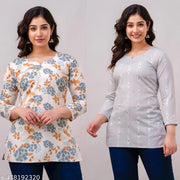 Combo Of 2 Short Kurti For Women