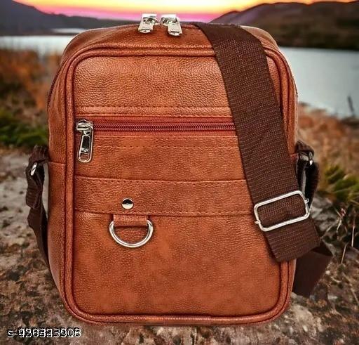 Stylish Professional Casual Synthetic Leather Unisex Bag/Shoulder Bag for Men/Travel Bag/Cross Body Bag/Office Business Bag/Messenger Bag/Stylish Sling Bag for Men & Women