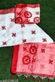 Handloom swastik saree