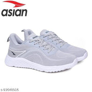 ASIAN Men's DELTA-20 Grey Sports Running Walking & Gym LIghtWeight Stylish Shoes for Boys & Men