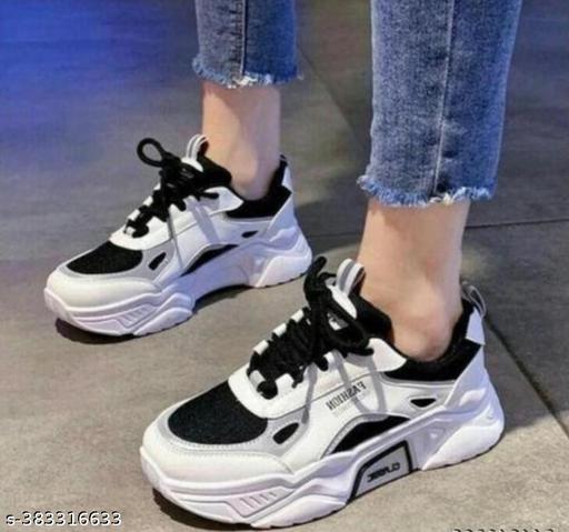 VORBAX 124 Trend Black Mesh Stylish Comfortable Sports Running Casual Sneakers Shoes