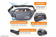 MOUNTER Waist bag for men and women - Anti Theft, Water Resistant, Lightweight and Adjustable Fanny Pack Belt Pouch for Hiking, Travel & Outdoor Sports