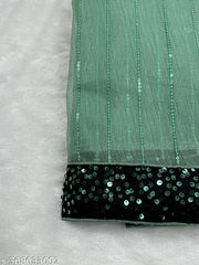 Designer Sequence Work Saree with Matching Heavy Sequence Blouse, Glamorous Party Wear Saree for Women, Sangeet and Wedding Functions