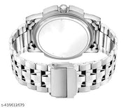 Stainless Steel Round Dial Analog Watch for Men's & Boy's