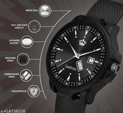 Day and Date Functioning Leather Strap Quartz Analog Watch for Boys/Men  - Best Gift Item for Boys/Men