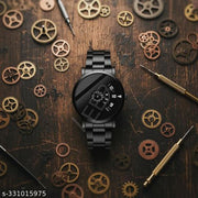 A Men's Steel Chain Silver Men style Boys Hand Watch Gents 2023 Luxury Design Steel Chain New Model Analog Watch - For Boys