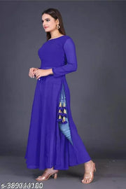 Nyra Cut kurti , Georgette kutti , kurti for jeans , Straight kurti , fancy kurti , kurti for women