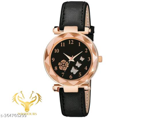 Laether Belt strap with bracelet hand watch girls watch for women gift