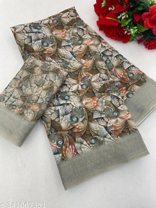 COTTON LILAN SILK SAREE