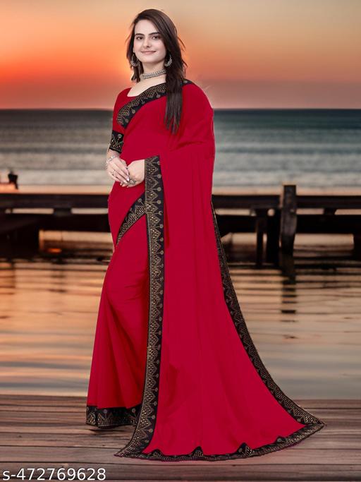 Beautifull Bollywood New Desing Hotfix Swarovski Stone Work Saree With Stone Work Blouse, siroski saree / sari, Red saree, Georgette Ka Saree